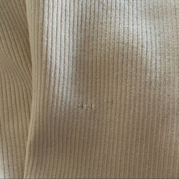 Ralph Lauren Black Label Ribbed Ruffle Knit Blouse Size Large - Picture 5 of 10